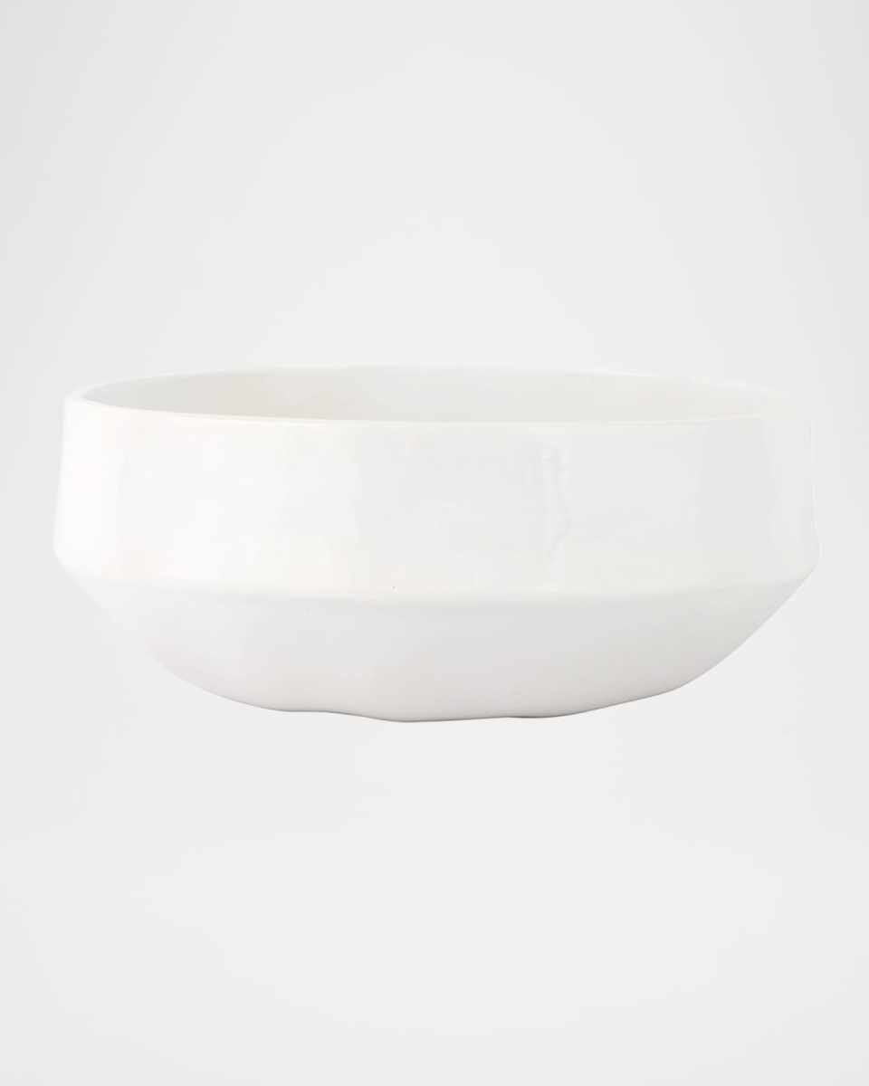 Aria White Organic Large Serving Bowl